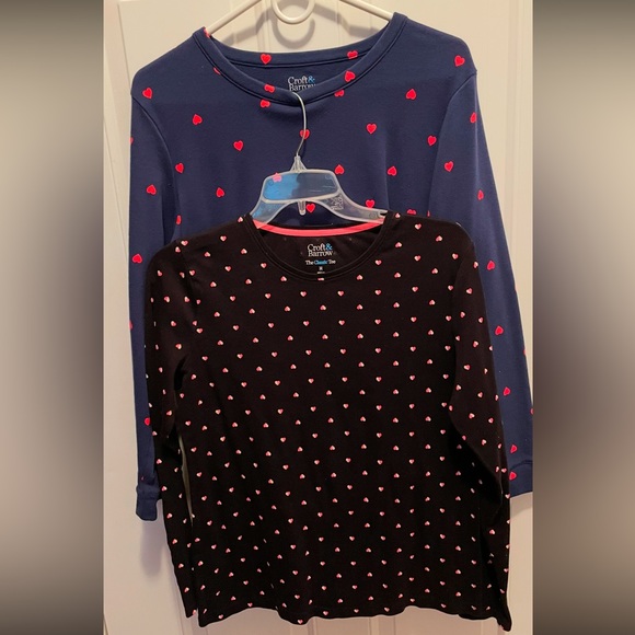 croft & barrow Tops - EUC CROFT & BARROW valentines Heart Print Tops M